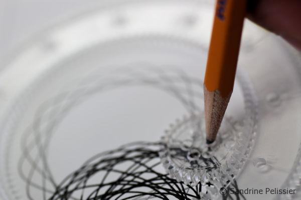 Using a spirograph for visual texture in paintings :Spirograph tree